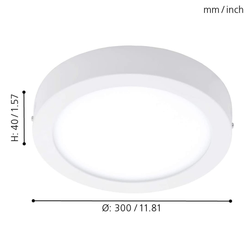 Eglo - RGBW Aptumšojama griestu lampa FUEVA-C LED/21W/230V