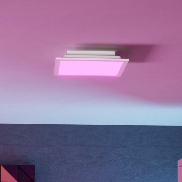 Eglo - RGBW LED dimmējama griestu lampa LED/14W/230V 2700-6500K 30x30 cm balta