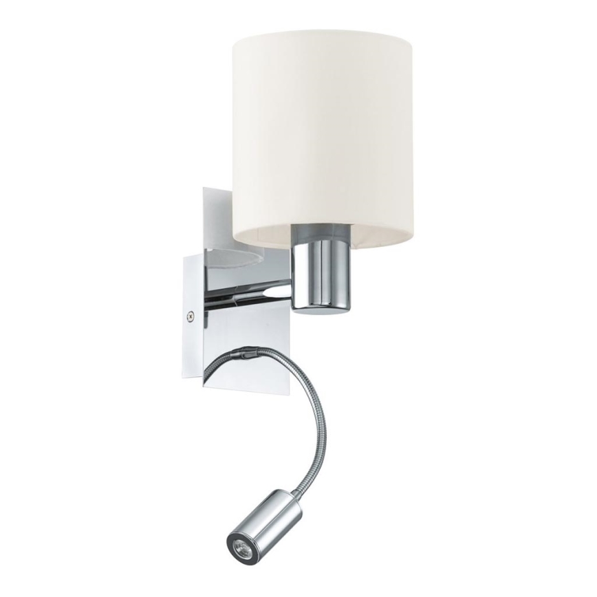Eglo - Sienas gaismeklis 1xE27/40W+LED/3,5W krēma krāsā