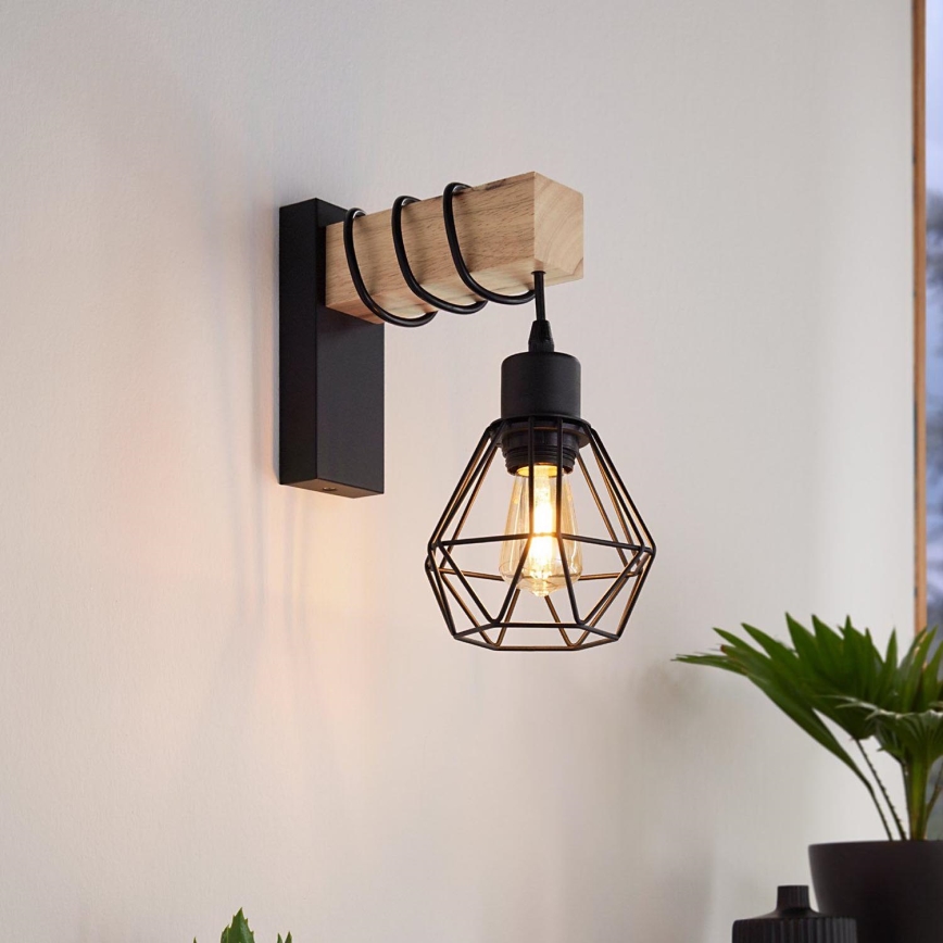 Eglo - Sienas gaismeklis TOWNSHEND 1xE27/60W/230V