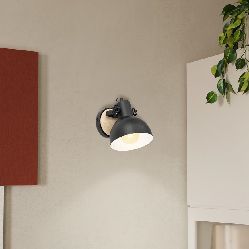 Eglo - Sienas lampa 1xE27/28W/230V - FSC sertificēts