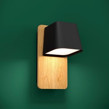 Eglo - Sienas lampa 1xE27/40W/230V melna/brūna
