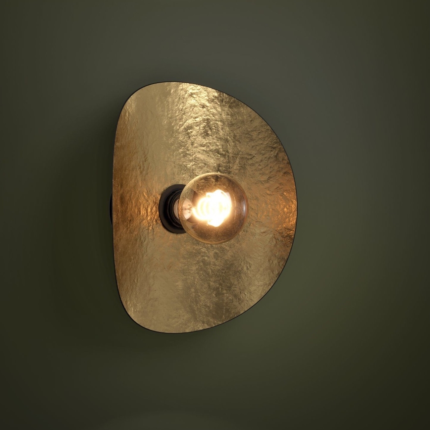 Eglo - Sienas lampa 1xE27/40W/230V melna/zelta
