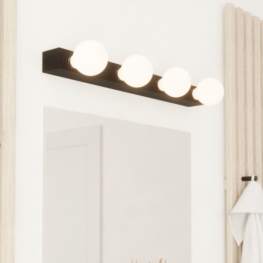 Eglo - Sienas lampa 4xE27/40W/230V melna