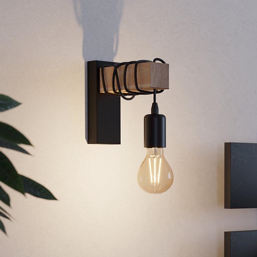 Eglo - Sienas lampa TOWNSHEND 1xE27/10W/230V