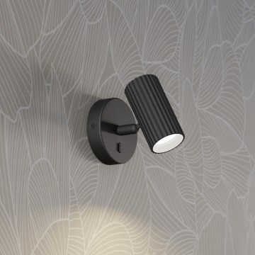 Eglo - Sienas spota gaismeklis 1xGU10/5W/230V melns