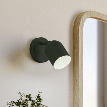 Eglo - Sienas virziena gaismeklis 1xE14/40W/230V, zaļš