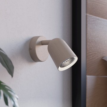 Eglo - sienas virziena gaismeklis 1xGU10/5W/230V bēšs