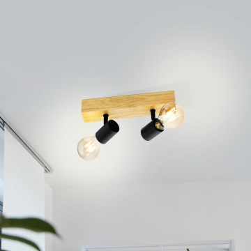 Eglo - Starmetis TOWNSHEND 2xE27/60W/230V - FSC sertificēts