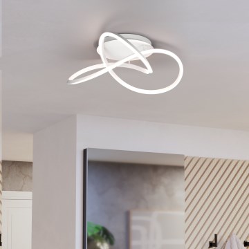 Eglo Stars of Light - dimējama LED griestu lampa 40W/230V 2200–6500K Ø83 cm balta + tālvadības pults