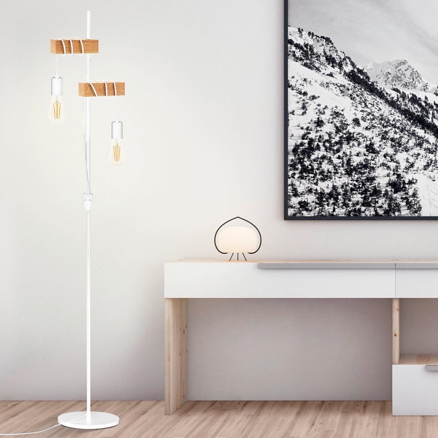 Eglo - Stāvlampa TOWNSHEND 2xE27/10W/230V