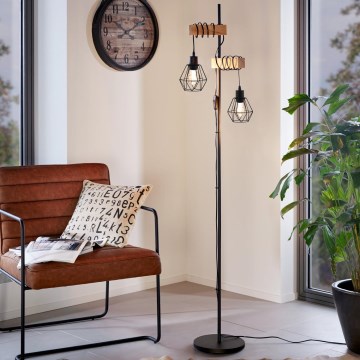 Eglo - Stāvlampa TOWNSHEND 2xE27/60W/230V