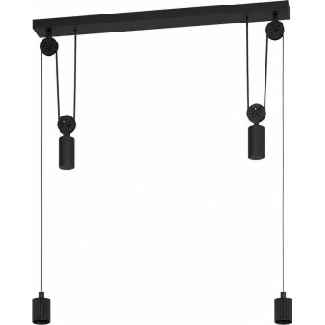 Eglo - Strāvas kabelis WINKWORTH 2xE27/40W/230V melns