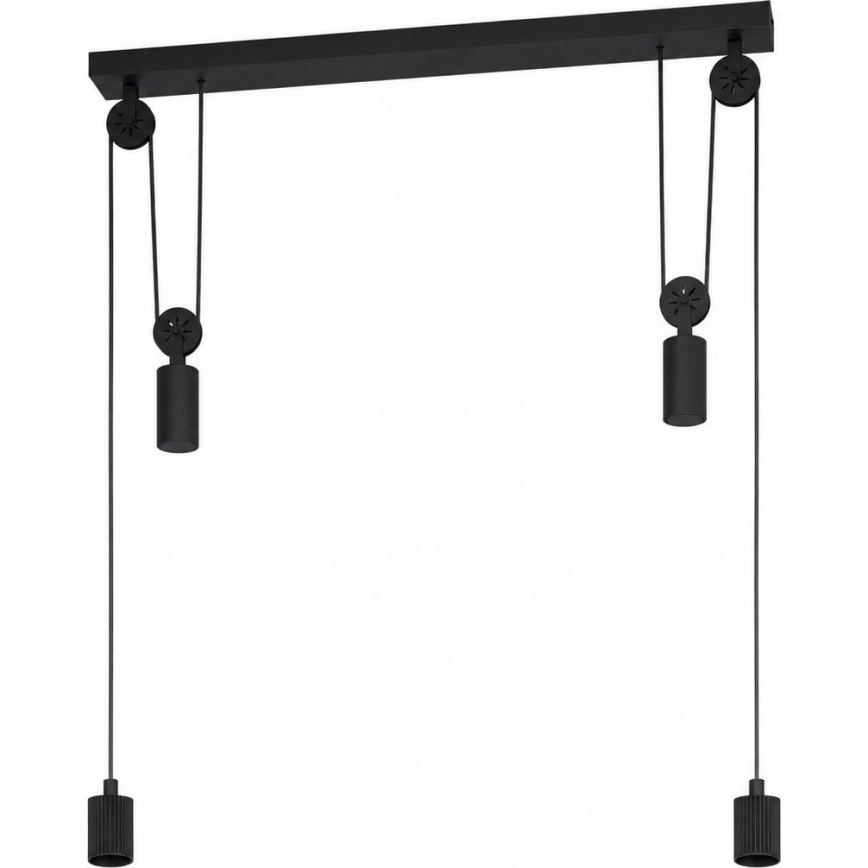 Eglo - Strāvas kabelis WINKWORTH 2xE27/40W/230V melns