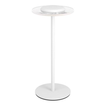 Eglo - uzlādējama, aptumšojama galda lampa ar skārienvadību LED RGBW, 5 V, 2000 mAh, balta