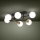 Eglo - Virsapmetuma lustra 6xE14/40W/230V zelta/melna