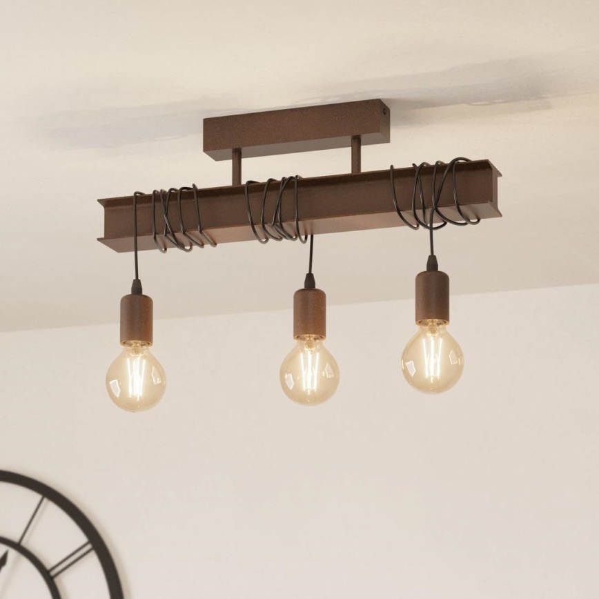 Eglo - Virsapmetuma lustra TOWNSHEND 3xE27/60W/230V