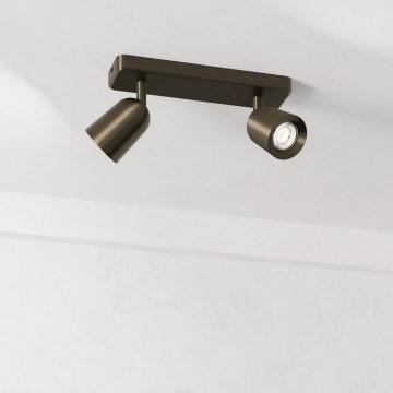 Eglo - virsmas spotgaismeklis 2xGU10/10W/230V bronzas krāsā