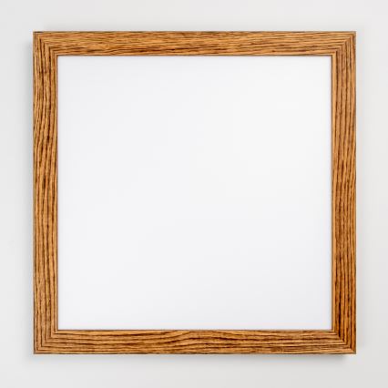 Eglo - Uz virsmas montējams LED panelis SALOBRENA WOOD LED/31W/230V 64x64 cm brūns