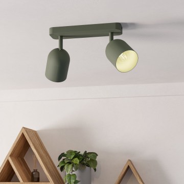 Eglo - virziena gaismeklis 2xE14/40W/230V zaļš