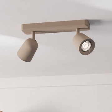 Eglo - Virziena gaismeklis 2xGU10/10W/230V bēšs