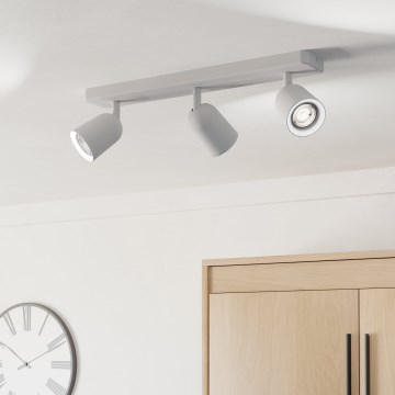 Eglo - Virziena gaismeklis 3xGU10/10W/230V balts