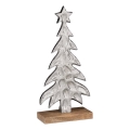 Eglo - Ziemassvētku rotājums 27x13 cm koks/sudraba