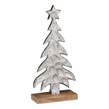 Eglo - Ziemassvētku rotājums 27x13 cm koks/sudraba