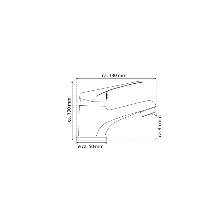 Eisl NI075SCR - Izlietnes jaucējkrāns SPEED balts/spīdīgs hroms