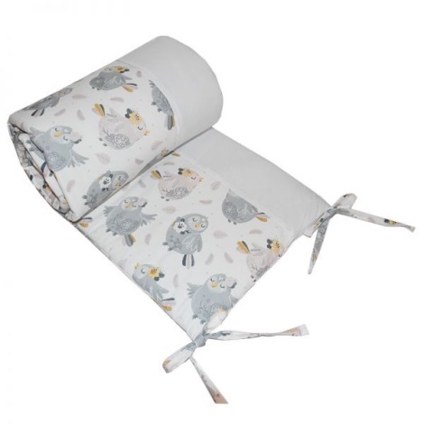 EKO - Bērnu gultiņas bamperis CHICKS 180 cm