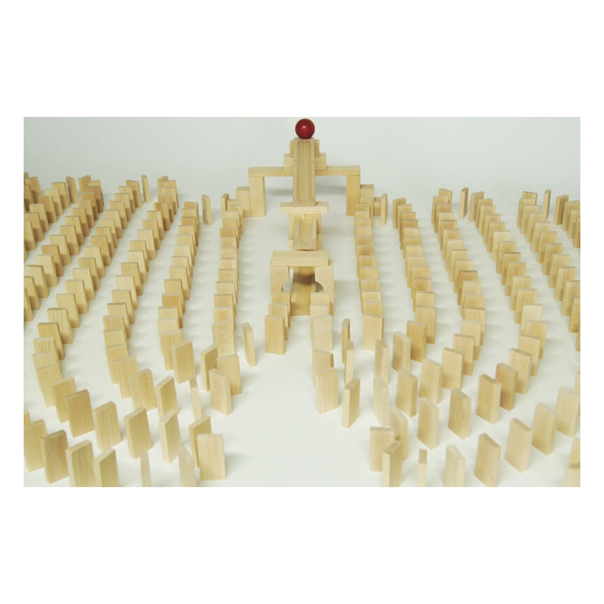 EkoToys - Koka domino 830 gab. dižskābardis