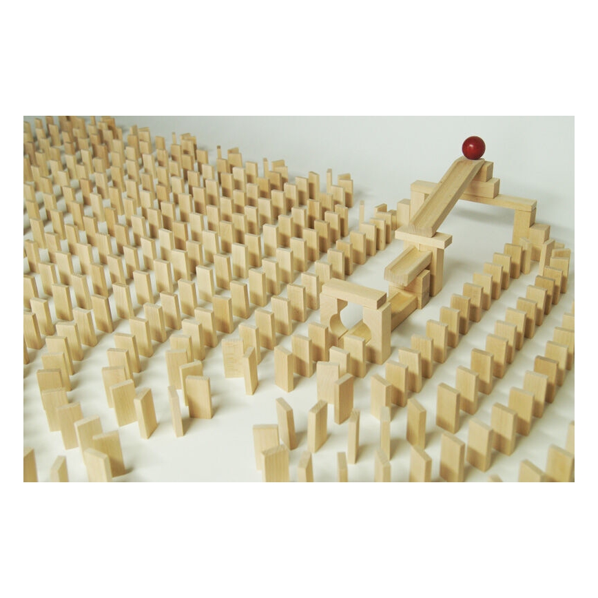 EkoToys - Koka domino 830 gab. dižskābardis