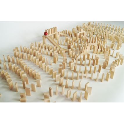 EkoToys - Koka domino 830 gab. dižskābardis
