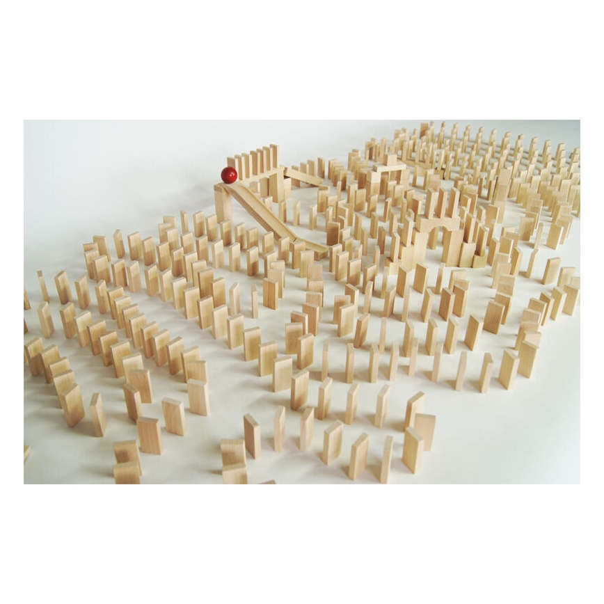 EkoToys - Koka domino 830 gab. dižskābardis
