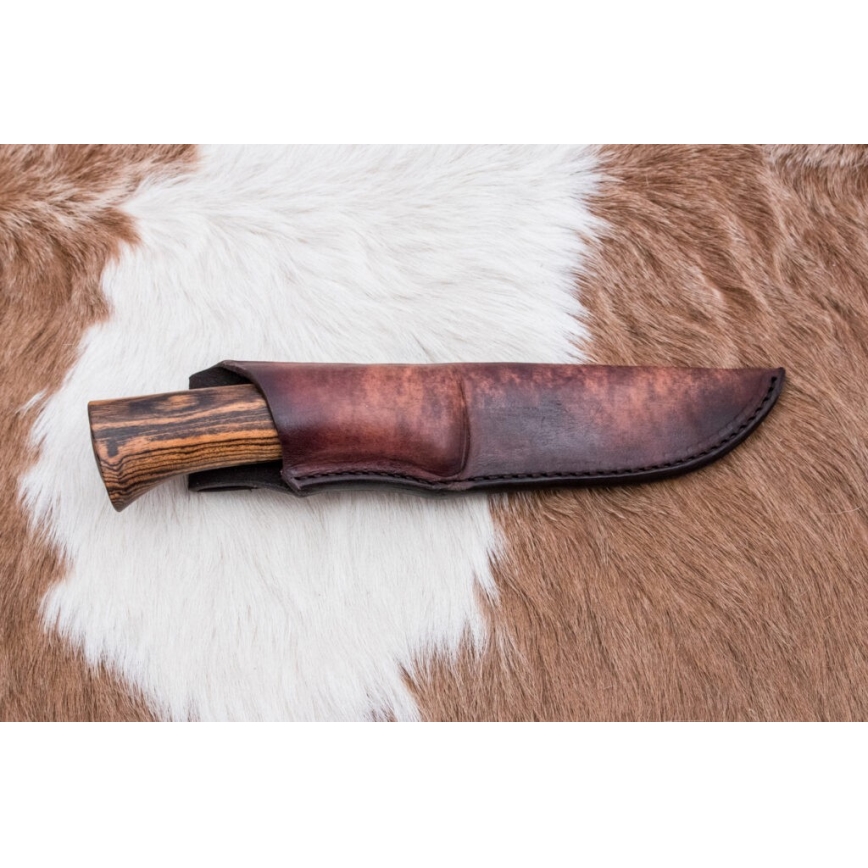 Ekskluzīvs Damaskas nazis 12 cm bocote/ebenkoks