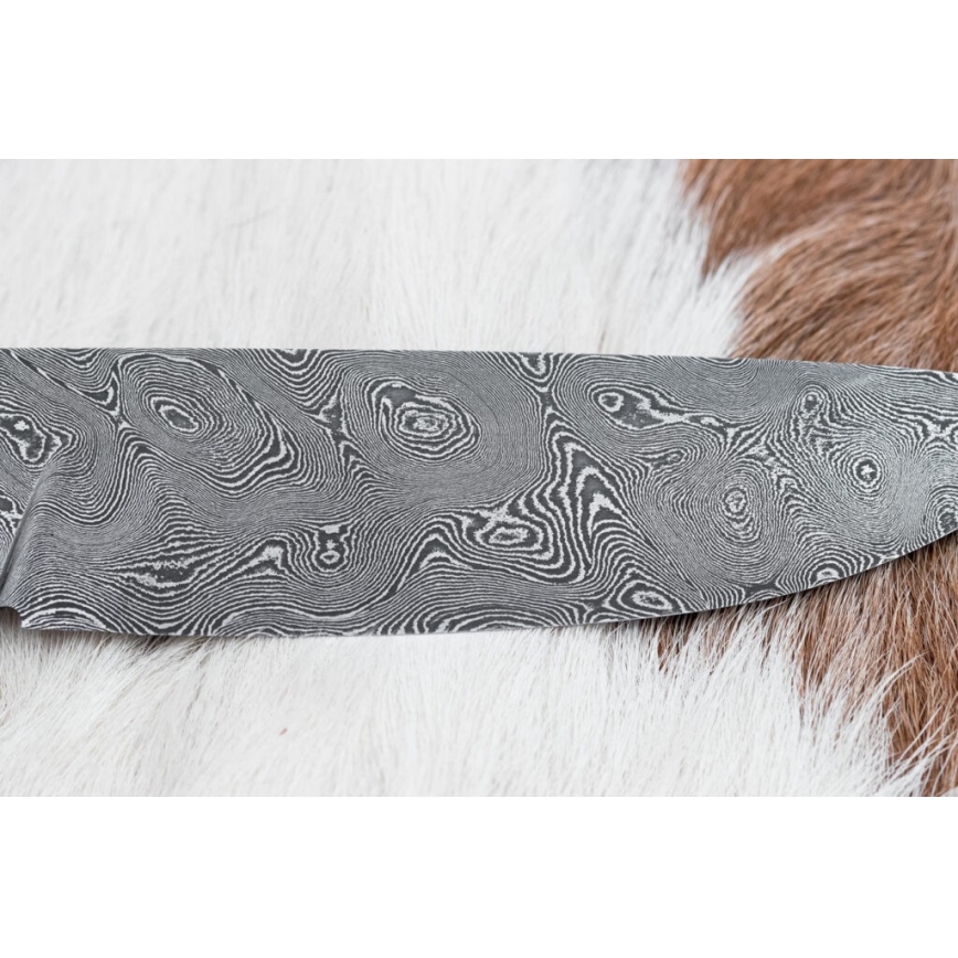 Ekskluzīvs Damaskas nazis 12 cm bocote/ebenkoks