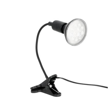 Elastīga galda lampa ar skavu augu audzēšanai PLANTY 1xE27/30W/230V melna