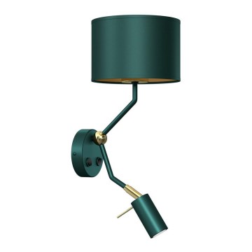 Elastīga lampiņa VERDE 1xE27/60W/230V + 1xGU10-MR11/7W zaļa