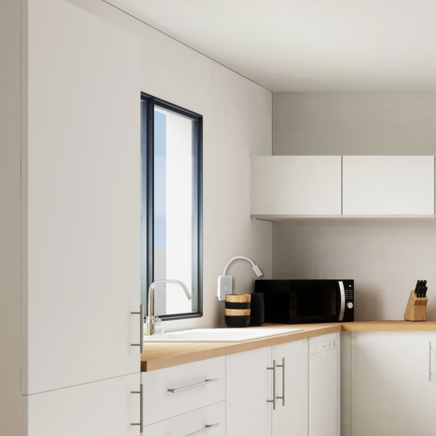 Elastīga LED sienas lampiņa ar USB BASE LED/8W + LED/2W/230V, balta