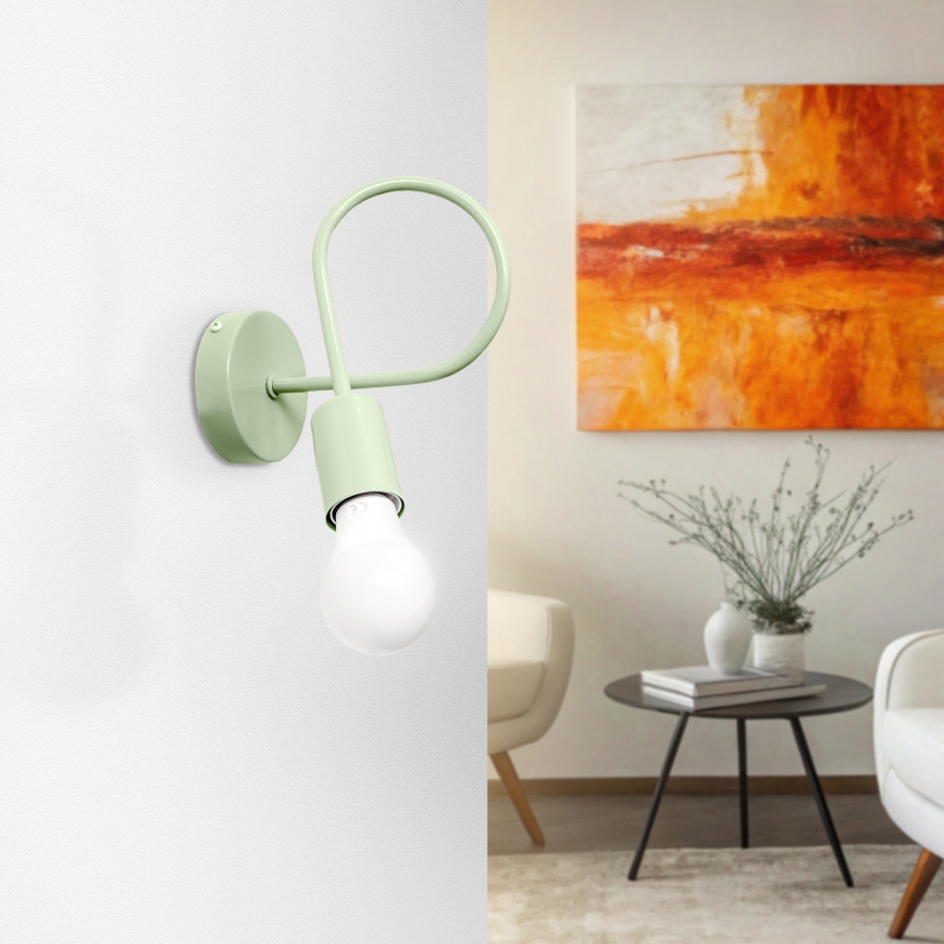 Elastīga sienas lampiņa OXFORD 1xE27/15W/230V zaļa