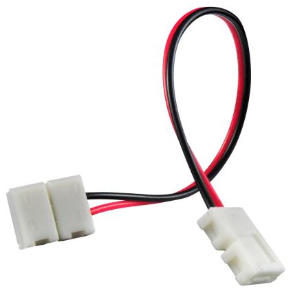 Elastīgs divpusējs leņķa savienotājs priekš 2-pin LED auklas 8 mm