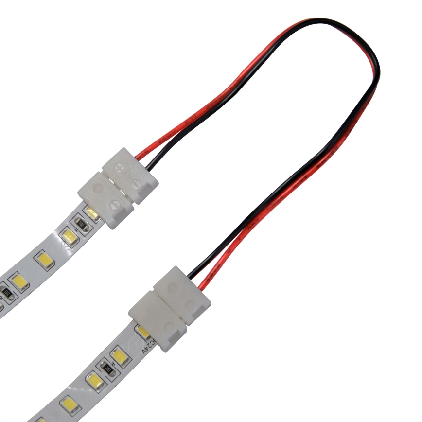 Elastīgs divpusējs leņķa savienotājs priekš 2-pin LED auklas 8 mm