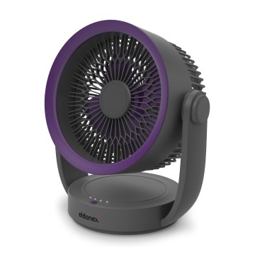 ELDONEX ESF-1010-GY - Uzlādējams galda ventilators 9W/5V 4000 mAh pelēka
