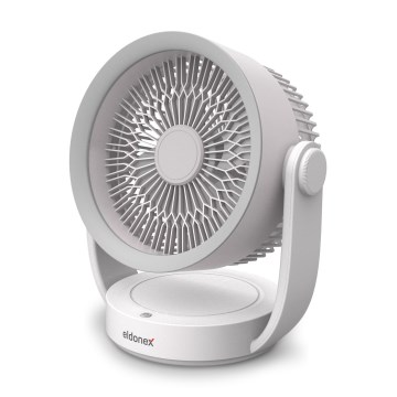 ELDONEX ESF-1010-WH - Uzlādējams galda ventilators 9W/5V 4000 mAh balta