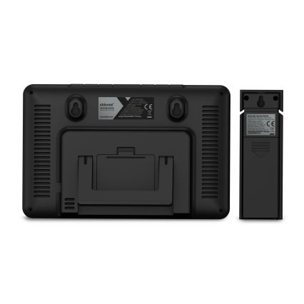 ELDONEX EWS-1010-BK - Meteostacija ar LCD ekrānu 2xAAA melna