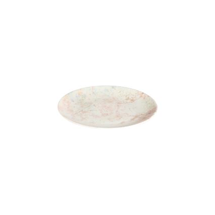 Eleganta 24 daļu porcelāna servīze — rozā/bēša