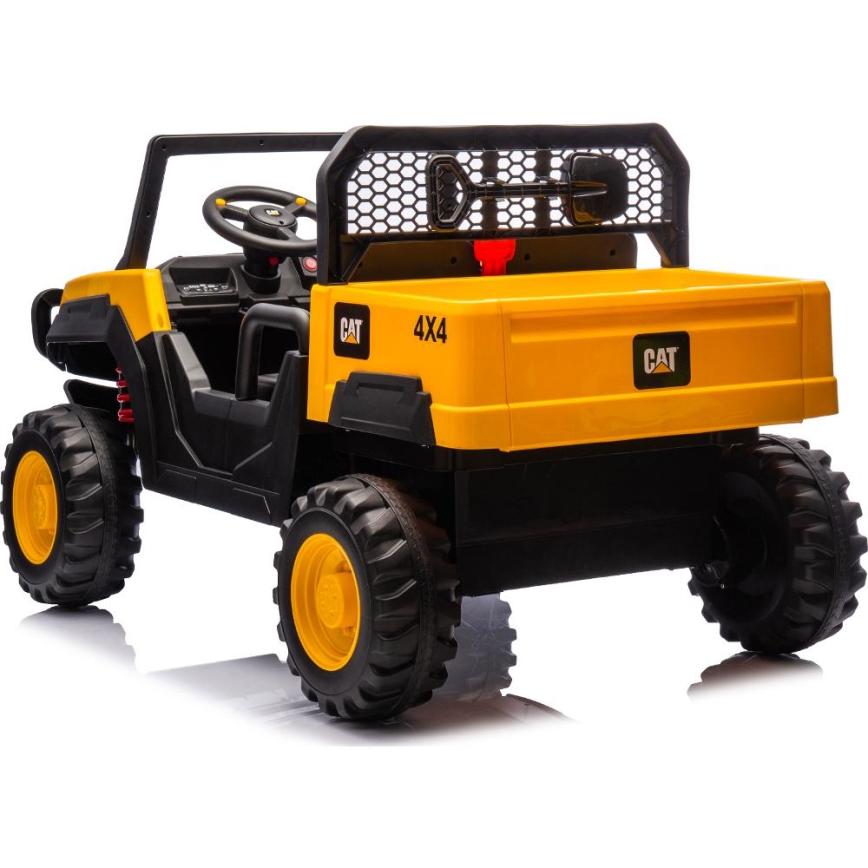 Elektriskais auto CAT 60W/7500 mAh dzeltena/melna + tālvadības pults