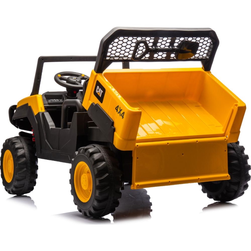 Elektriskais auto CAT 60W/7500 mAh dzeltena/melna + tālvadības pults