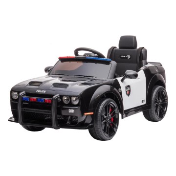 Elektriskais auto Dodge Challenger Policijas automašīna 50W/4500 mAh  melna/balta