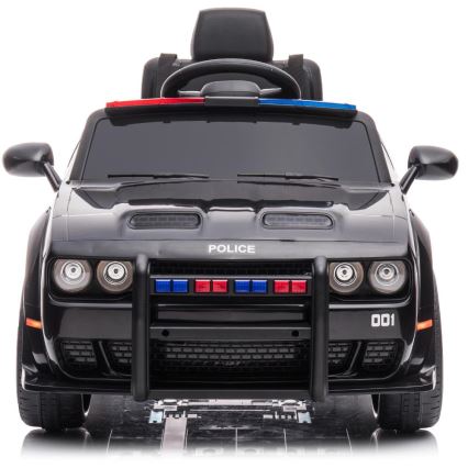 Elektriskais auto Dodge Challenger Policijas automašīna 50W/4500 mAh  melna/balta